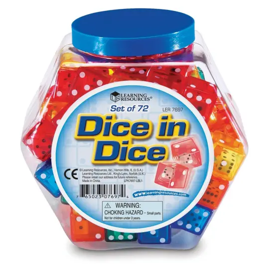 Dice in Dice Bucket, Pack of 72 {2}
