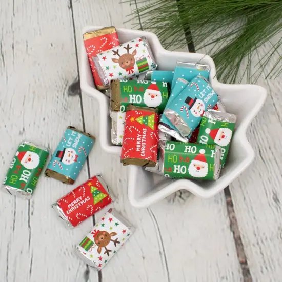 Christmas Candy Party Favors Hershey's Miniatures Chocolate - Cuties {4}