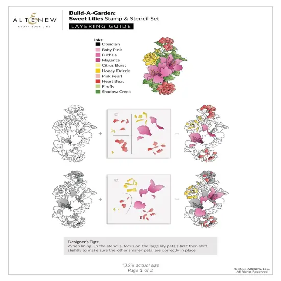 Altenew Build-A-Garden: Sweet Lilies {3}