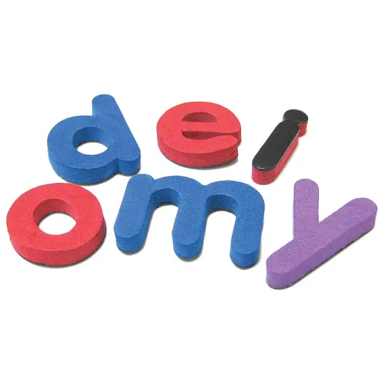 Magnetic Foam: Small Lowercase Letters, 55 Per Pack, 5 Packs {2}