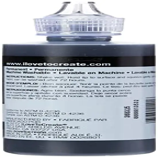 Dimensional Fabric Paint 41401 - Slick Black, 4 Fl Oz (Pack of 1) {5}