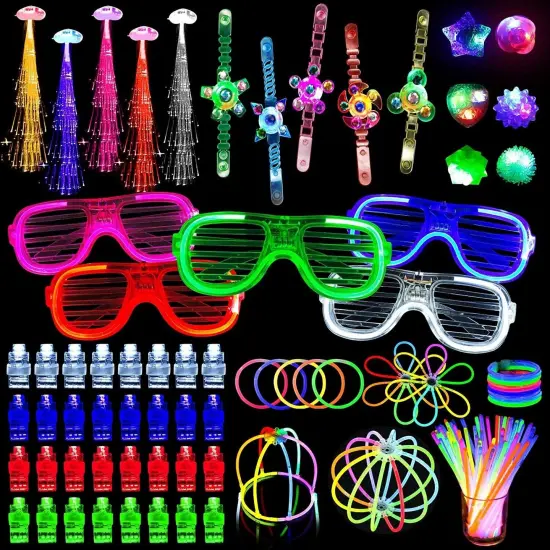 153 Packs Glow in the Dark Party Supplies LED Light {1}