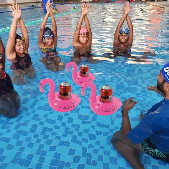 36 Pack : Inflatable Floating Flamingo Coasters {5}
