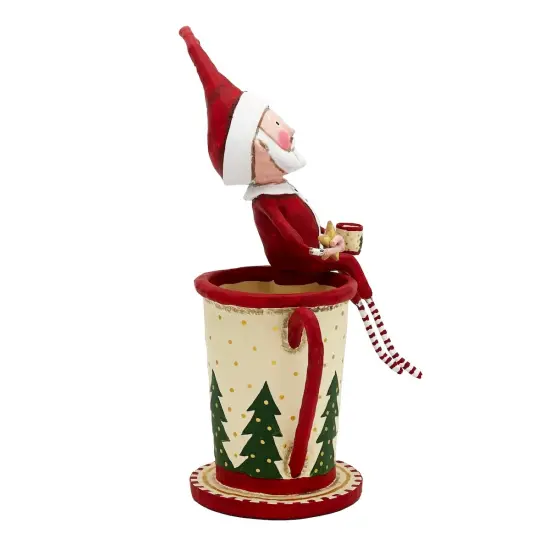 Lori Mitchell Christmas Collection: Cocoa and Cookies Santa Figurine {4}