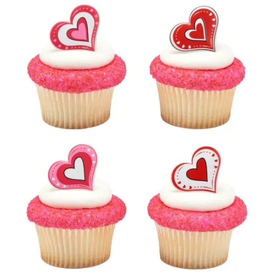 Love is in the Air Cupcake Rings, 12ct {1}