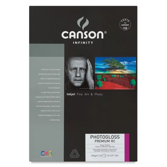 Canson Infinity PhotoGloss Art Papers - 13" x 19" (A3+), Premium Resin Coated, Pkg of 25 {2}
