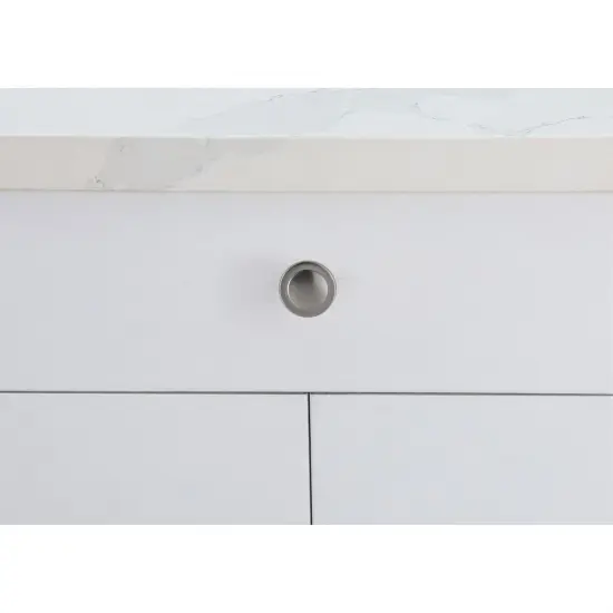 Logyn 1.3" Diameter Brushed Nickel Mushroom Knob Multipack (Set of 10) {2}