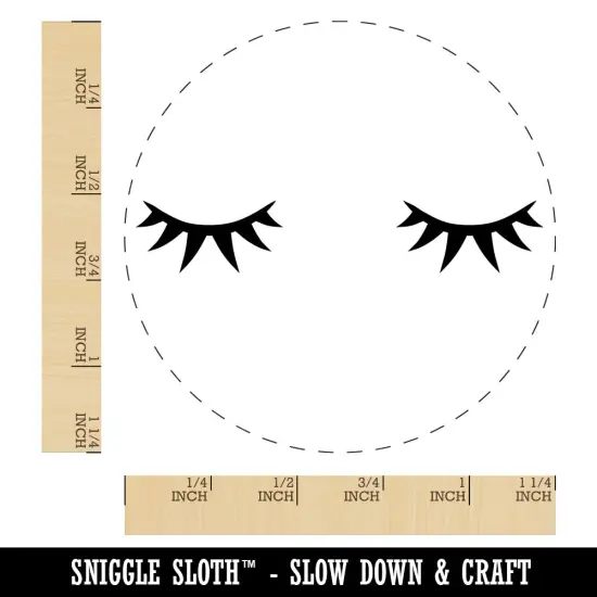 Sweet Eyelashes Pair Rubber Stamp for Stamping Crafting Planners {1}