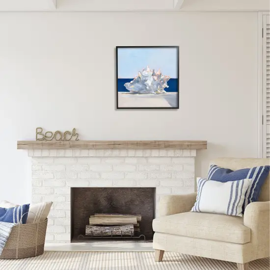 Stupell Industries Conch Shell Painting Framed Giclee Art Black Frame {2}