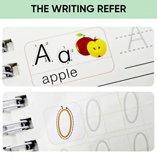 4 PCS Magic Practice Copybook for Kids,Children Reusable Handwriting Practice CopyBooks for Preschools Magic Workbook Letter Writing Book {4}