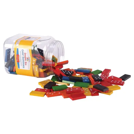 Double Six Color Dominoes - Set of 168 {3}
