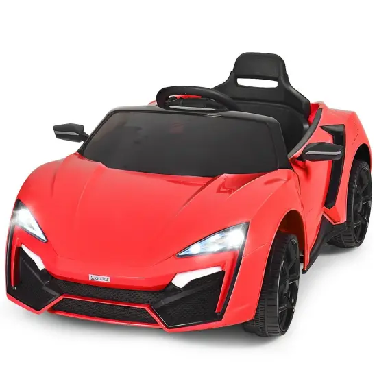 12V 2.4G RC Electric Vehicle with Lights Lights Red {4}