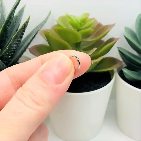 100, 500 or 1,000 Pieces: 8 mm Antique Silver Rhodium Plated Open Jump Rings, 18g {3}