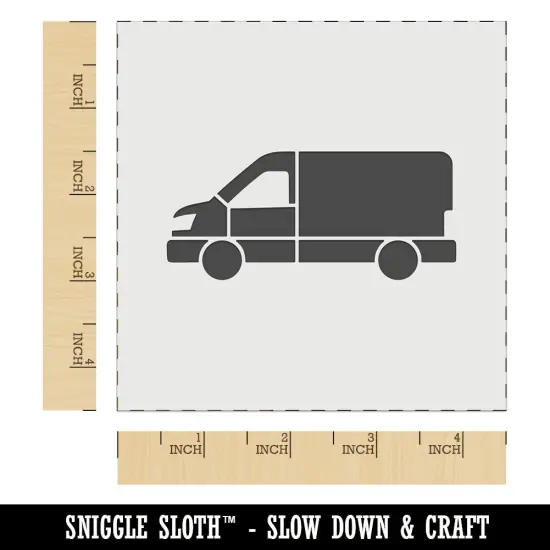 Work Cargo Van Automobile Vehicle Wall Cookie DIY Craft Reusable Stencil {7}