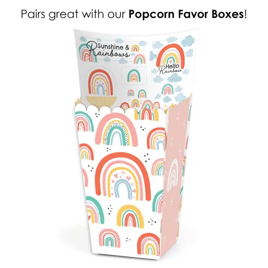 Big Dot of Happiness Hello Rainbow - Boho Baby Shower and Birthday Party Favor Sticker Set - 12 Sheets - 120 Stickers {7}