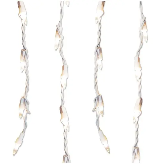 Sienna Twinkle Icicle Mini Christmas Lights - Clear - 8.5' White Wire - 300ct {1}