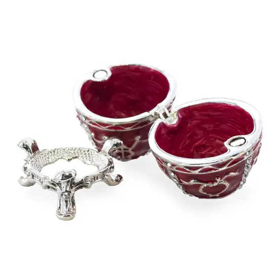 1895 Rosebud Royal Imperial Metal Easter Egg 2.5 Inches {4}