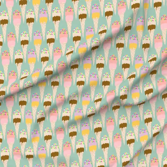 Various Fabrics by the Yard or Fat Quarter Whimsical Colorful Food Summer Sweets Custom Printed Fabric by Spoonflower {6}