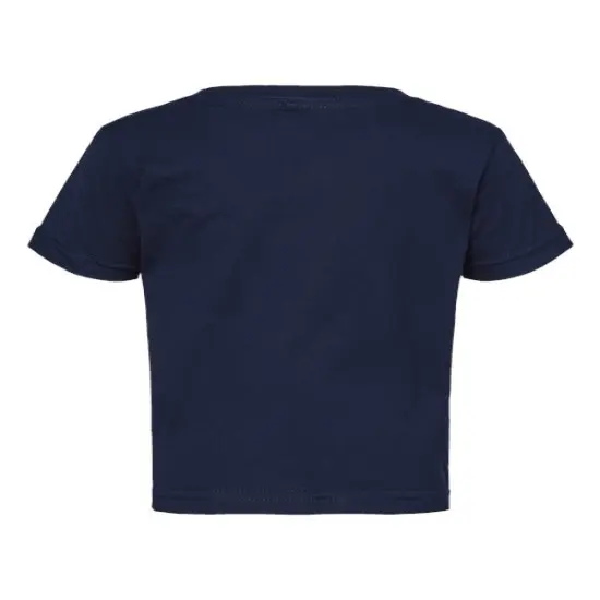 Rabbit Skins&reg; Infant Fine Jersey Short Sleeve Crew Neck Tee - 3322 Navy {2}