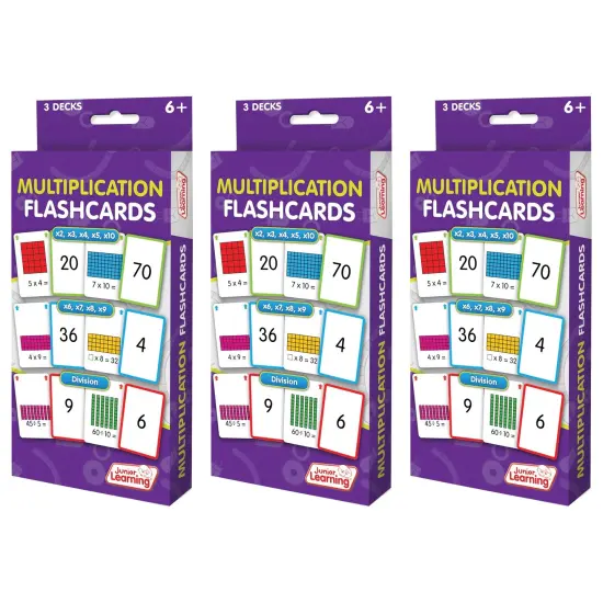 Multiplication Flashcards, 3 Sets Per Pack, 3 Packs {1}