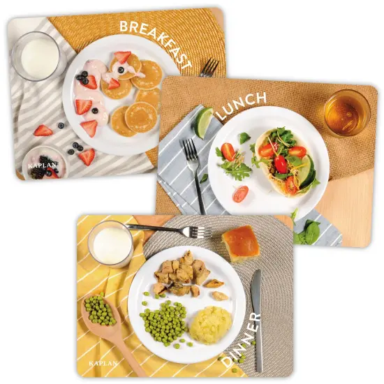 Kaplan Early Learning Company Breakfast, Lunch, and Dinner Meal Puzzles - Set of 3 {1}