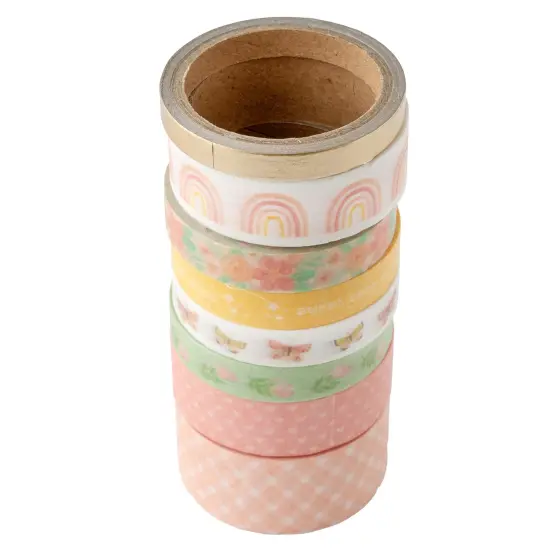American Crafts Hello Little Girl Washi Tape 8/Pkg-Gold Foil {5}