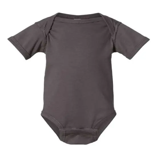 Rabbit Skins&reg; Everyday Infant Fine Jersey Bodysuit Charcoal {2}