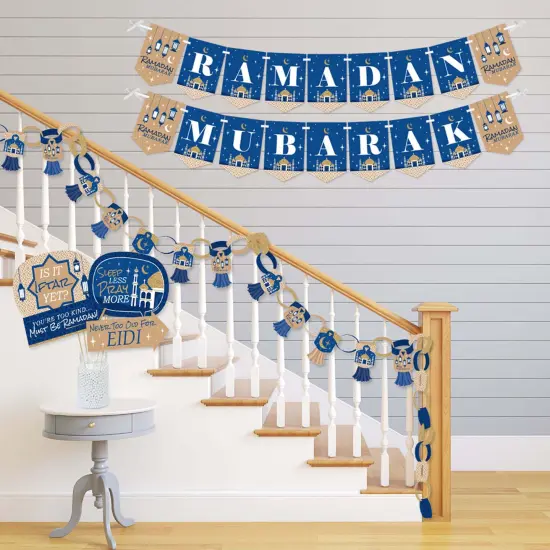 Big Dot of Happiness Ramadan - Banner and Photo Booth Decorations - Eid Mubarak Supplies Kit - Doterrific Bundle {4}