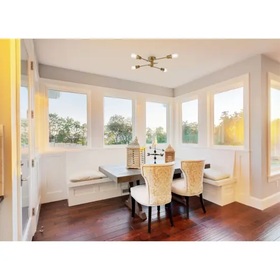 Xavier 4 lights flush mount in brass {2}