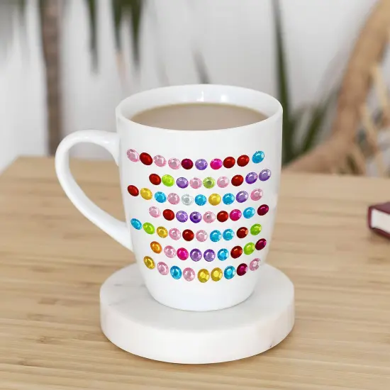 Wrapables Crystal Rhinestone Gem Stickers, Bling Jewel Adhesives for DIY Arts & Crafts, Smartphones, Water Bottles, Sunglass Cases (Set of 6) Stars and Squares {5}