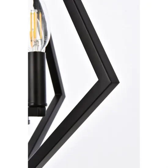 Irina 3 lights pendant in black {6}