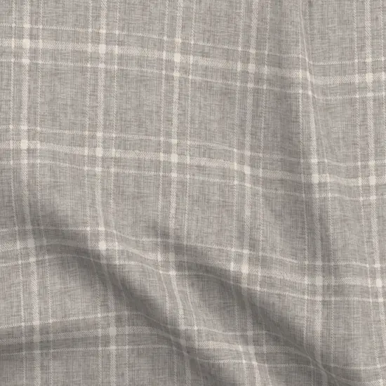Various Fabrics by the Yard or Fat Quarter Grey Tartan Farmhouse Academia Plaid Large Neutral Scale Cottagecore Grandmillennial Custom Printed Fabric by Spoonflower {5}