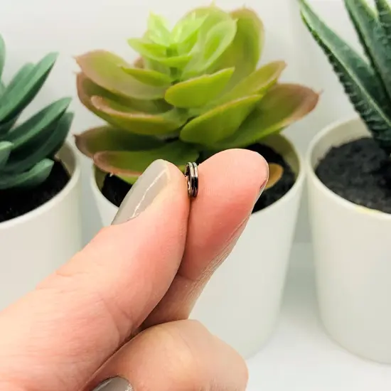 100, 500 or 1,000 Pieces: 6 mm Gunmetal Split Double Jump Rings {4}