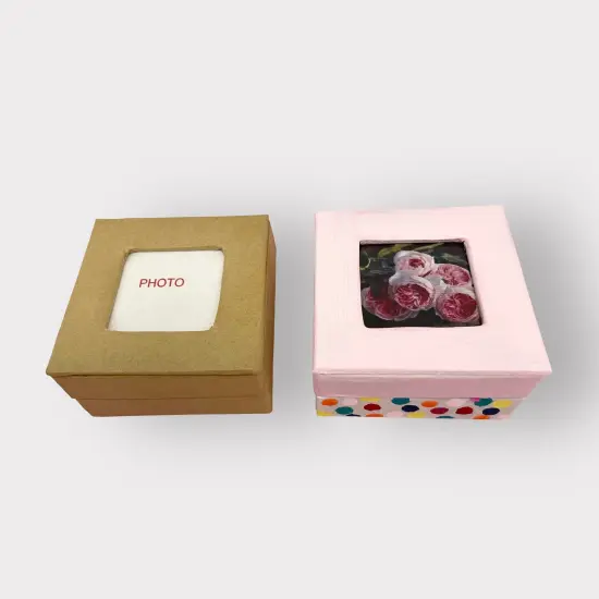 Value Pack of 36 Square Photo Box -Small {4}