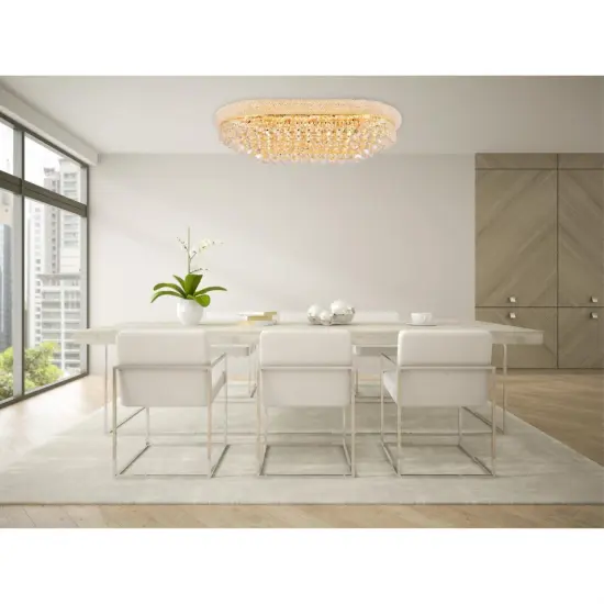 Primo 18 light Gold Flush Mount Clear Royal Cut Crystal {6}