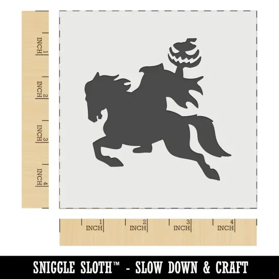 Headless Horseman Halloween Wall Cookie DIY Craft Reusable Stencil {7}