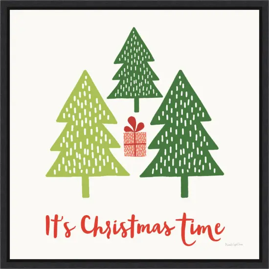 Merry Everything IV Script by Mercedes Lopez Charro Canvas Art Framed {1}