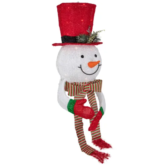 Northlight 21.5" Lighted Snowman with Red Top Hat Christmas Tree Topper {6}