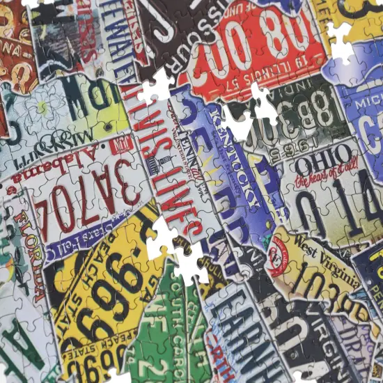 TDC Games USA License Plates Jigsaw Puzzle- 1,000 Pieces {5}