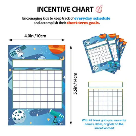 Sticker Chart Incentive Chart for Classroom Sticker Chart for Kids Behavior and 1760 Colorful Star Stickers for Classroom Teaching or Family Using (122 Pieces) {3}