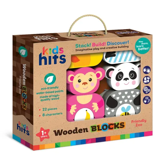 Kids Hits: Build Your Own Adventure with the Wooden Blocks Friendly Zoo! {5}