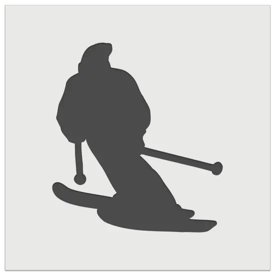 Skiing Skier Solid Wall Cookie DIY Craft Reusable Stencil {2}