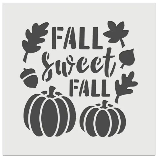 Sweet Fall Pumpkins Acorn Wall Cookie DIY Craft Reusable Stencil {2}