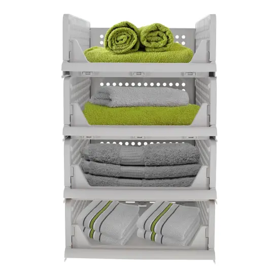 Creekview Home Emporium Stacking Drawer Organizer - 4 Plastic Stackable Drawers {6}