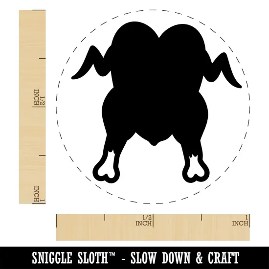 Cooked Thanksgiving Turkey Dinner Self-Inking Rubber Stamp Ink Stamper for Stamping Crafting Planners Yellow {1}