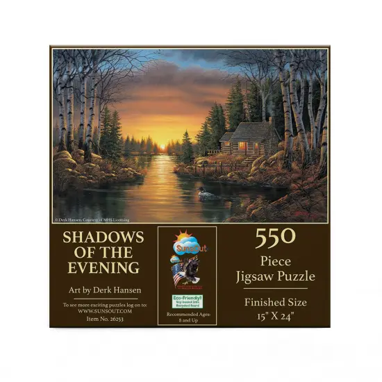 Sunsout Shadows of the Evening 550 pc Jigsaw Puzzle 26253 {4}