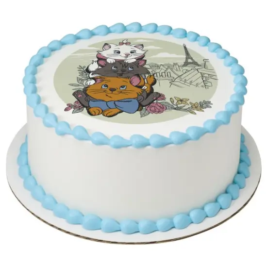 Disney's The Aristocats Edible Cake Topper Image - 7.5" Round {1}
