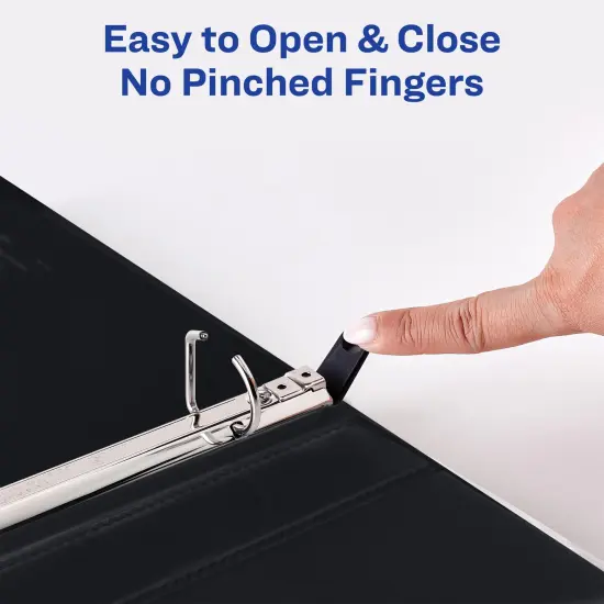 Avery Nonstick Heavy-Duty View 3 Ring Binder, 1" One Touch Slant Rings, 1 White Binder (05304) {5}