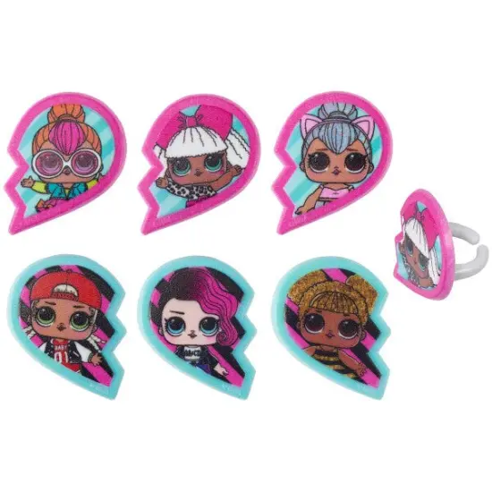 L.O.L. SURPRISE! #SquadGoals Cupcake Rings, 12ct {2}