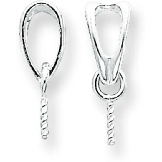 Sterling Silver Pearl Bail (4.70Mm Inside Diameter) 4Pcs {1}